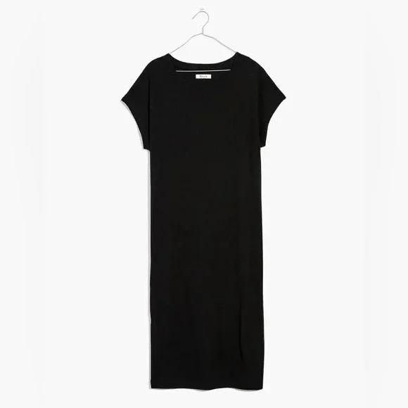 Madewell Ribbed Shoulder Tee Dress